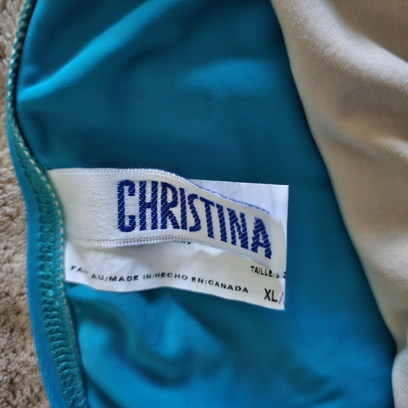 Christina 2pc swimming suits. SIze XL. Color Blue. - Picture 4 of 8